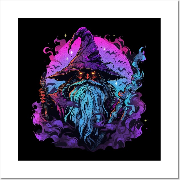 evil wizard Wall Art by lets find pirate